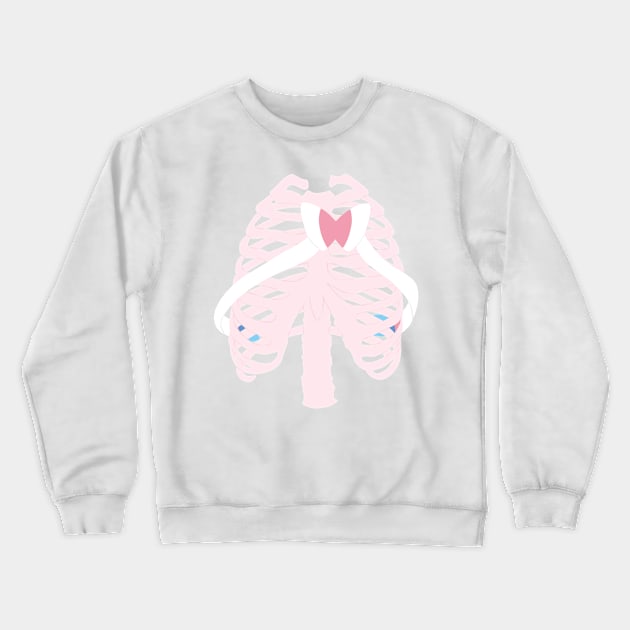 Cute to the bone - Dog Crewneck Sweatshirt by tonguetiedartist